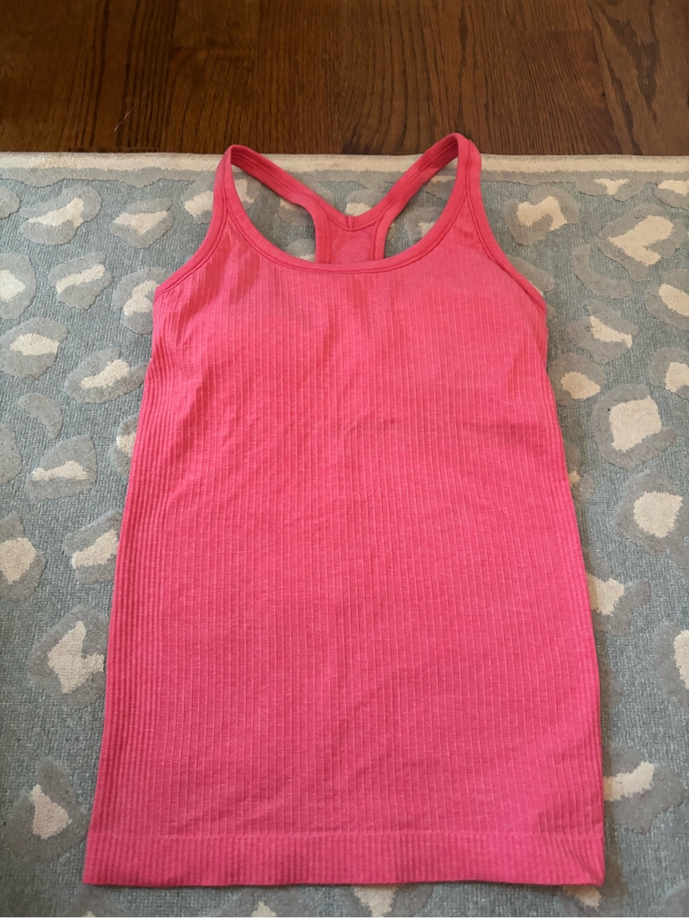Lululemon ebb to street pink tank top size 4